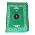 thumbnail image 4 of Xingzhi Muslim Prayer Rug Polyester Portable Braided Mats Simply Print Light Green, 4 of 4
