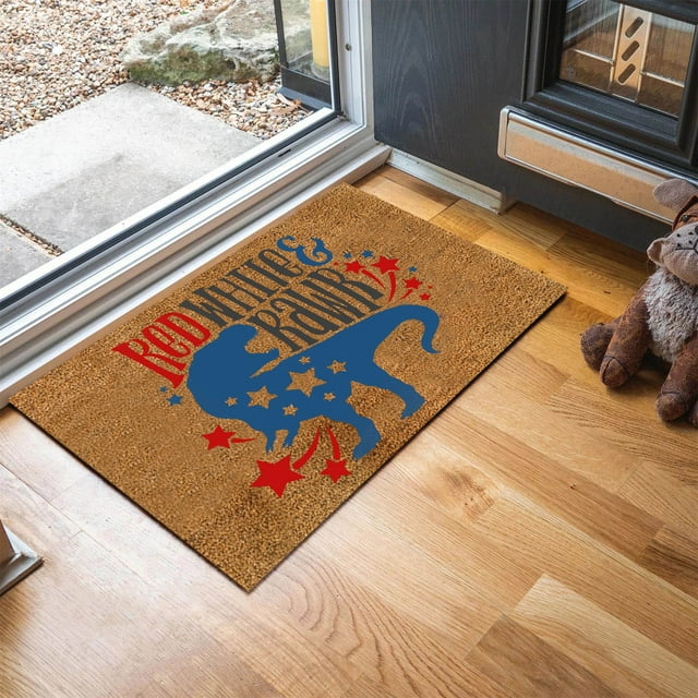 Cqxid Event & Party Under $10 Independence Day Welcome Decorative Floor Mat Living Room Door Mat Home Independence Day Decorative Rug