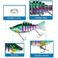 thumbnail image 4 of SPRING PARK 10cm 15.6g Plastic Artificial Swimbait Fishing Bait 7 Sections Fishing Lure Hook Fishing Tackle, 4 of 7