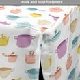 thumbnail image 4 of Kitchen Dog Crate Cover, Colorful Cooking Pots Teapot Food Tools Frying Pan Household Utensils Tableware, Easy to Use Pet Kennel Cover Small Dogs Puppies Kittens, 7 Sizes, Multicolor, by Ambesonne, 4 of 6