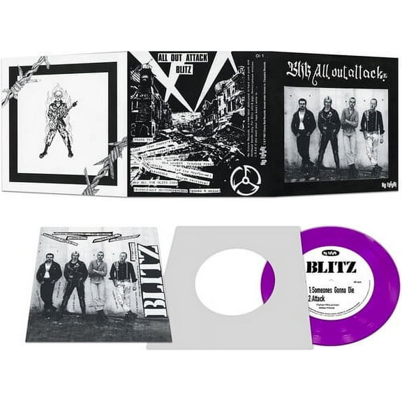 Blitz - All Out Attack - Purple - Rock - Vinyl [7-Inch]