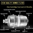 thumbnail image 4 of 15-Stage Shower Filter For Hard Water, High Output Shower Head Filter Removes Chlorine, Fluoride, Heavy Metals, Softens Water, Improves Skin & Hair Health, Universal Fit, 4 of 4