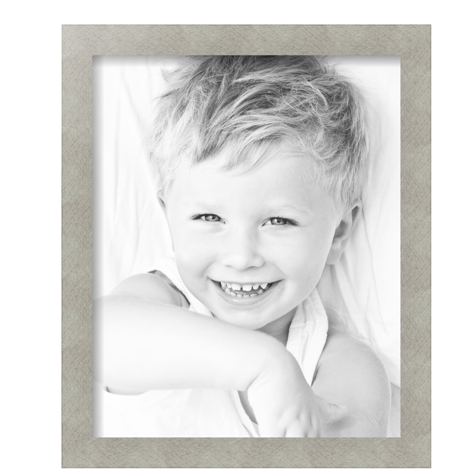 ArtToFrames 13" x 16" Classic Silver Picture Frame, 13x16 inch Gray MDF Poster Frame (WOM-4499), 3 Pack
