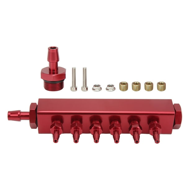Port Vacuum Manifold Kit,6 Port Vacuum Block Car Vacuum Block Intake