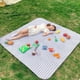 thumbnail image 2 of Colchoneta de picnic lavable para acampar al aire libre en la playa | Manta de algodón engrosado de 3 capas a prueba de humedad | Correa de cuero portátil | Resistente al desgarro, 2 of 9