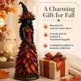 thumbnail image 4 of Enchanted Autumn Witch Figurine Magical Fall Witch Statue Resin Harvest Witch Sculpture for Indoor Halloween Home Display, 4 of 5