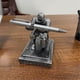 thumbnail image 3 of Executive Knight Pen Holder Personalized Desk Accessories Home Office Cool Pen Holder Armor Hero Pen Holder(Iron Color), 3 of 5