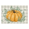 thumbnail image 2 of sruoe Halloween Placemats, Table Place Mats, Dining Mats, Heat Resistant Mats, Portable Washable Non-Slip Linen Place Mats, Pumpkin Ghost Pattern Decor, Mat for Holiday Party Decoration, 2 of 6