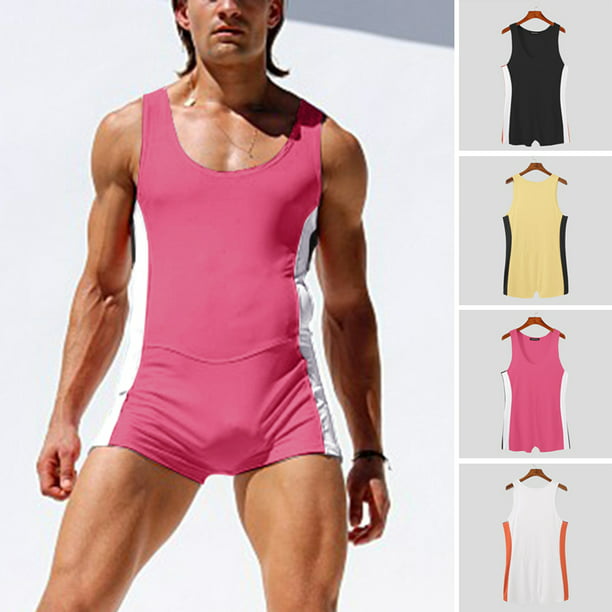 lijst Alfabetische volgorde aanraken INCERUN Men's Sleeveless Onepiece Leoatrd Menkini Stretch Jumpsuit Summer  Sportswear - Walmart.com