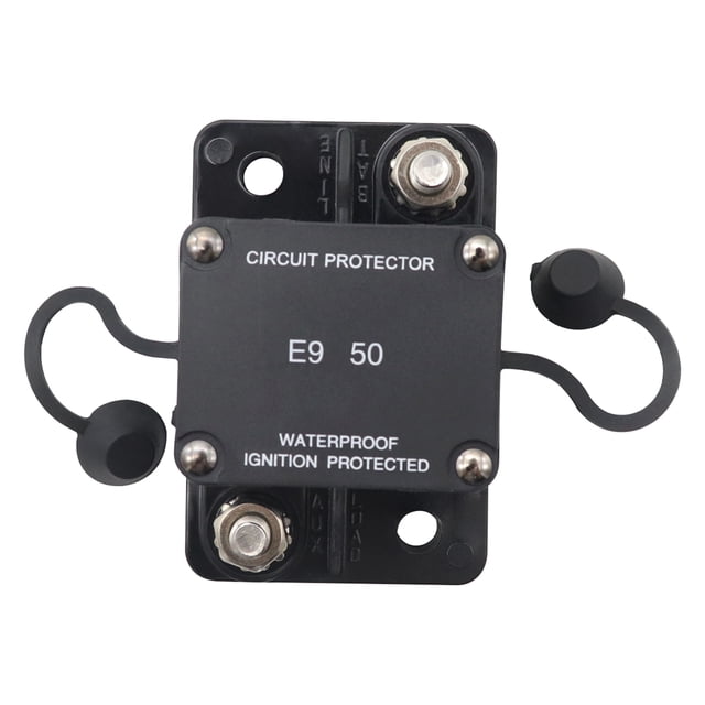 Disjoncteur à Fusible 32V/50A Étanche IP67 Réinitialisation Automatique pour Audio de Voiture Marine