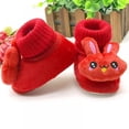 thumbnail image 3 of Infant Baby Boy Girls Toddlers Moccasins Non-Skid Indoor Slipper Shoes Socks Booties, 3 of 5