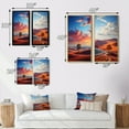 thumbnail image 4 of Designart "horizon Colorful Horizons II" Meadow Framed Wall Art Set Of 2 - Pink Landscapes Framed Wall Art Set Of 2, 4 of 7