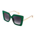thumbnail image 1 of Gafas de Sol FEISEDY Tendencia Oversize Cuadradas con Incrustación de Perlas B2625, 1 of 7