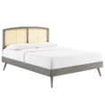 thumbnail image 2 of Modway Sierra Cane and Wood King Platform Bed With Splayed Legs - Gray MOD-6702-GRY, 2 of 3