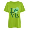 thumbnail image 2 of Herrnalise Women's St Patrick's Day T-Shirt Lucky Irish Shamrock Paddy's Day Round Neck Short Sleeve Graphic Tees Tops S-3XL, 2 of 4