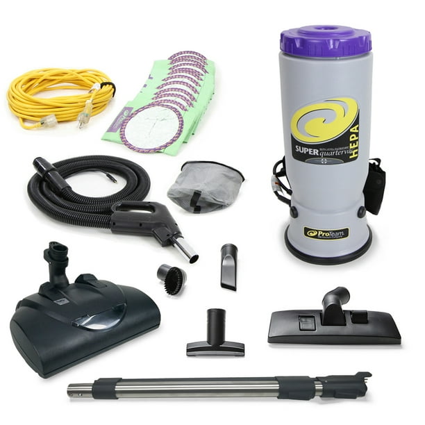 Proteam Super QuarterVac Commercial Backpack Vacuum w/ Wessel Werk Head