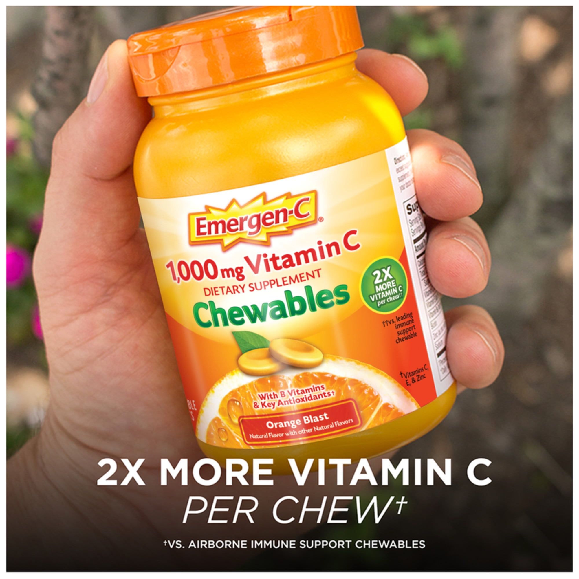 Emergen C Vitamin C Dietary Supplement Chewables Orange Blast 40 Ct Walmart Com Walmart Com Emergen C Vitamin C Dietary Supplement Chewables Orange Blast 40 Ct Walmart Com Walmart Com