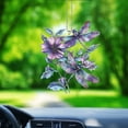 thumbnail image 2 of Dragonfly and Flower Ornaments Car, Acrylic Car Decoration, Colorful Rearview Mirror Hanging, Unique Gift for Nature Lovers, Window Hanging Ornament, 2 of 4
