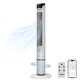 thumbnail image 1 of Tzumi Ventilador de Torre Inteligente de 40", Ventilador de Piso Oscilante sin Aspas con Control Remoto, Pantalla LED y Función WiFi, Blanco, 1 of 10