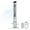 White, variant on Tzumi 40" Smart Tower Fan, Bladeless Oscillating Standing Floor Fan with Remote, LED Display, and WiFi Function, White