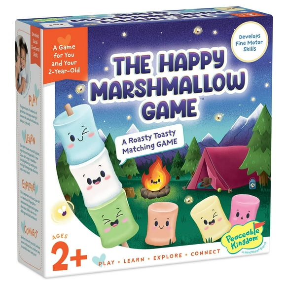 Peaceable Kingdom Jeu de Guimauve Heureuse pour Tout-Petits - Développe les Compétences Motrices Fines et Assorti les Couleurs pour Enfants de 2 Ans et Plus