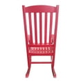 Mainstays Outdoor Wood Porch Rocking Chair, Red - Walmart.com