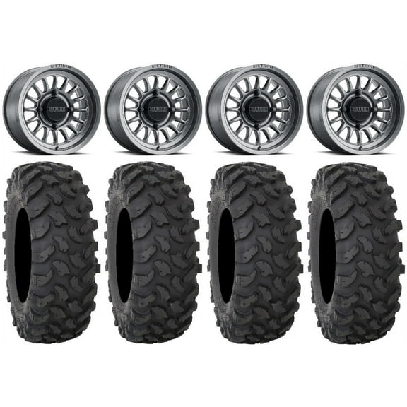 Method 411 15" Ti (5 2) Wheels 35" XTR370 Tires Can-Am Maverick X3 / Honda Pioneer 1000 / Talon