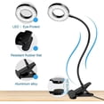 thumbnail image 4 of 48 LED Clip Desk Lamp 360 Flexible Clip-on Reading Lamp 3 Lighting Modes & 10 Brightness Levels USB Led Desk Lamp for Study and Work, Black, 4 of 5