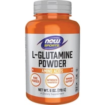 NOW Sports Nutrition, L-Glutamine Pure Powder, Nitrogen Transporter*, Amino Acid, 6-Ounce