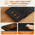 thumbnail image 6 of Yaheetech 36 Inch Divider Dog Cage with Slide Out Tray, Black, 6 of 8