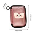 thumbnail image 3 of Bklubk Cute Mesh Makeup Pouch Waterproof Transparent Cosmetic Bag Portable Travel Organizer Case For Lipstick And Small Beauty Items, 3 of 6