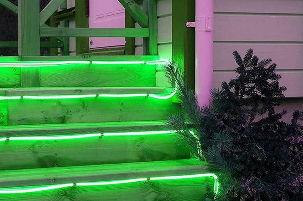 Solar Rope Lights, 2 Pack 12m 100LED Solar Rope String Lights Rope String Lights Solar Outdoor String Lights with Remote Waterproof