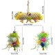 thumbnail image 2 of Paquete de 3 juguetes para masticar pájaros, juguete triturador para forraje, jaula para loros, juguete triturador para pájaros, juguetes de lufa, juguete colgante para forraje Namotu WRQX-362, 2 of 5