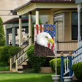 thumbnail image 4 of Kumdkd Patriotic Stars and Stripes Eagle Garden Flag 12x18 Inch Double Sided Outside, USA 4th of July Memorial Day Independence Day Watercolor Yard Outdoor Decoration, 4 of 6