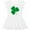 AA-White, variant on Inktastic Irish Green Shamrock Girls Toddler Dress