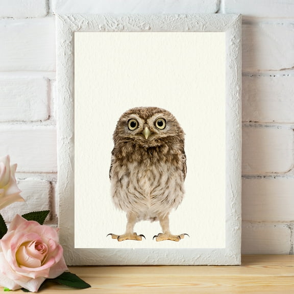 Baby Woodland Owlette - Nursery Wall Décor Farm Baby Animal Art Print