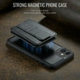 thumbnail image 5 of ELEHOLD Case for iPhone 11, Shockproof Magnetic Leather Wallet Case with Hand Grip & Kickstand & RFID Blocking,Black, 5 of 8