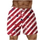 thumbnail image 1 of Pantalones Cortos para Hombre de Cintura Elástica con Bolsillos Pantalones de Playa de Impresión Casual, Poliéster Ligero de Moda para la Primavera Verano Al Aire Libre Y el Uso Diario, 1 of 5