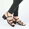 thumbnail image 6 of Journee Collection Womens Kempsy Open Square Toe Block Heel Sandals, 6 of 6