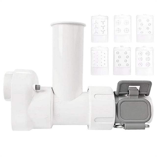 Piwvid Accessoire pour Machine à Pâtes pour Mélangeurs sur Socle KitchenAid, Comprend 6 Plaques de Façonnage de Pâtes Différentes, Presse Électrique Durable, Accessoire KitchenAid Compatible Lave-Vaisselle