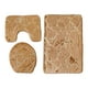 thumbnail image 1 of Juego de 3 cojines para asiento de inodoro, alfombra antideslizante para baño, absorbente de agua Caqui, 1 of 8