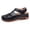 Black, variant on Womens Platform Wedge Closed Toe Gladiator Sandals with Ankle Straps Comfortable Vintage Casual Openwork Leather Chunky Heels Fisherman Walking Summer Shoes White Size 7.5