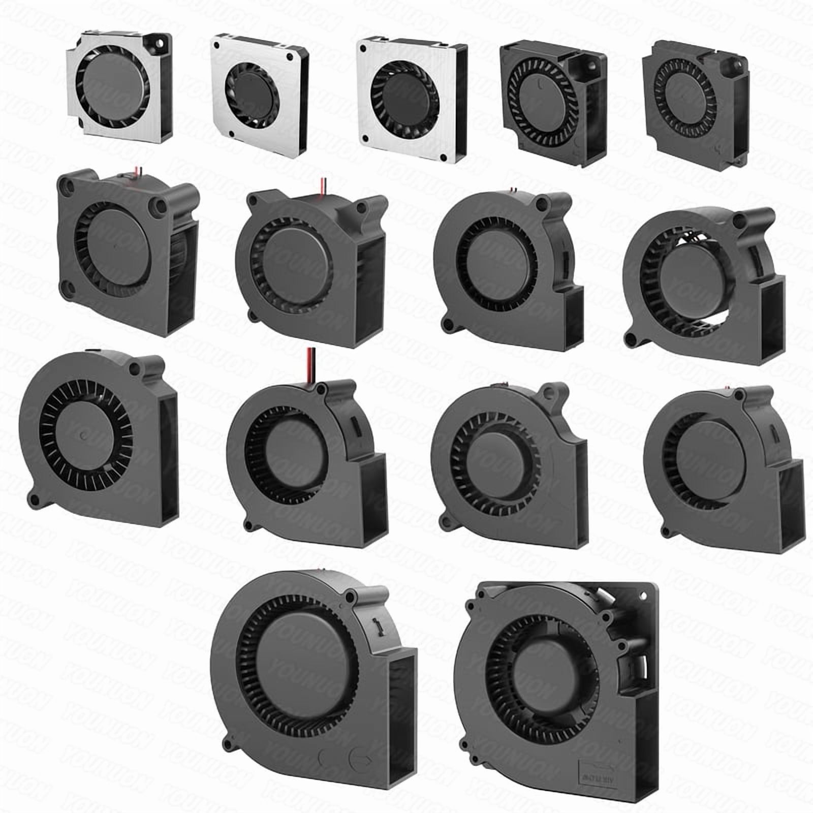 2PCS 5V USB Brushless Blower Cooling Fan USB Ventiliator Computer Case Cooler  PBT CPU Radiator USB Fan PC USB Gadgets