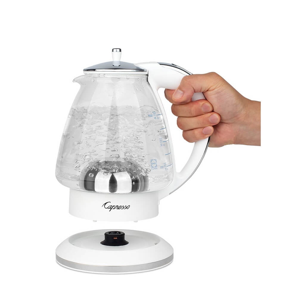Capresso 24002 H20 White Glass Water Kettle - Walmart.com