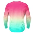 thumbnail image 4 of ZCFZJW Mens Henley Shirts Casual Tie Dye Gradient Color Print Long Sleeve Regular Fit Graphic T-Shirts Trendy Lightweight Comfy Pullover Tops XXL, 4 of 4