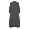 thumbnail image 5 of Fesfesfes Women Dress Loose Robe Casual Dress Foundation Solid Color Large Dress Long Sleeve Dress or, 5 of 8