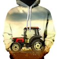 thumbnail image 3 of Nueva sudadera con capucha con estampado 3D de tractor para hombre y mujer, estilo Harajuku y hip hop, informal, a la moda, 3 of 5