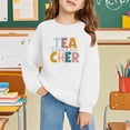 thumbnail image 2 of Mercatoo Third Grade Back to School Sweater for Girls Kids Long Sleeve Pullover Tops Toddler Preppy First Day of School Preschool, 2 of 6