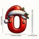 thumbnail image 2 of Seyotauo 2025 Alphabet Ornaments for Christmas Tree, Acrylic Christmas Santa Claus Hat Alphabet Ornaments with White Beard, Red Alphabet Ornaments for Crafting Christmas Tree Decor, 2 of 2