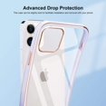 thumbnail image 5 of FYBTO Case Compatible with iPhone 12 Pro Max Case Crystal Clear Transparent Design Back Bumper Shockproof Slim Fit Soft TPU Silicone Protective Phone Case Cover for iPhone 12 Pro Max, White, 5 of 5